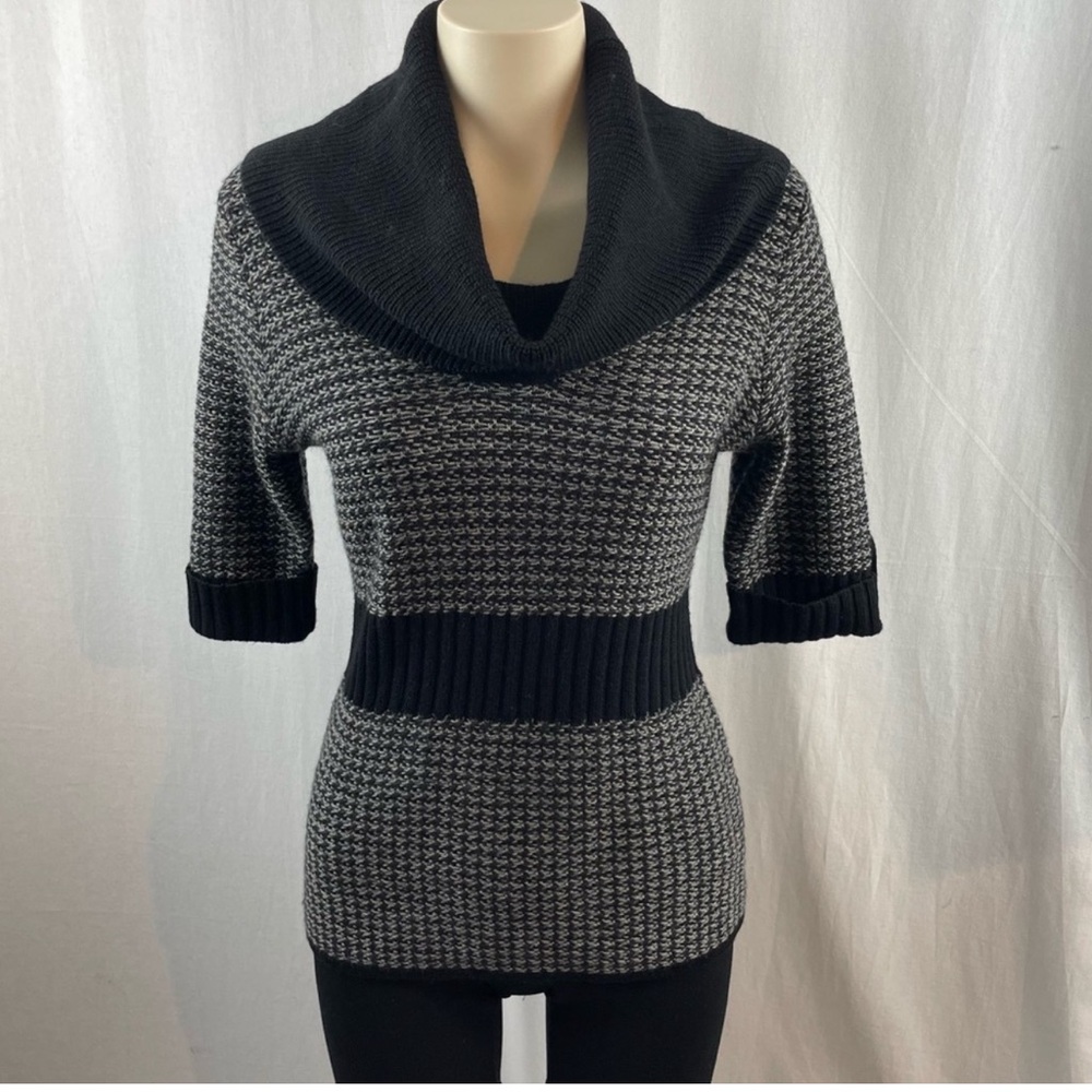 Karen Millen Black wool Cowl Neck Sweater